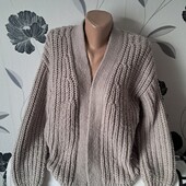 Теплий кардиган кофточка р50 гарний стан