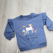 Primark.Утеплений світшот для дівчинки 74 см (6-9 м)