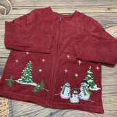 Распродажа! Тепленькая кофта на молнии из плотного флиса на 13/14 лет, состояние идеальное