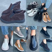 36-41 рр лофери натуральна замша/шкіра чорний, бежевий, коричневий, капучино, рудий