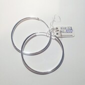 Серебряные серьги кольца конго