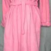 ❤️Брендовый нежно розовый сторон флисовый тёплый длинный халат новый❤️Аннглия.Оригинал