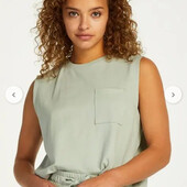 660. бавовняна футболка без рукавів з кишенею бренду Hunkemöller, М