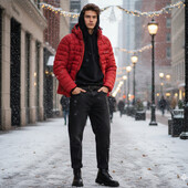 Стьобана тепла зимова куртка ZaKa на синтепоні р.48(S/M).