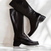 Натуральна шкіра! Шикарні жіночі чоботи виробництва Італії .