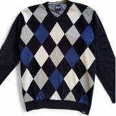 В'язаний чоловічий светр, полувер 100% котон