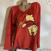 Велюровая пижамная кофта размер ХЛ/2хл