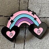 Пін значок металевий з емаллю Райдуга pop fit