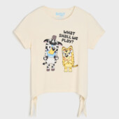 Бомбезна футболка для дівчинки, 122/128 см