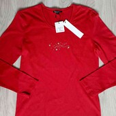 Brandtex брендовый хлопковый реглан цвет красный размер евро S M