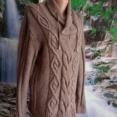 Классный шерстяной мужской свитер на р 48-50. В новом состоянии!