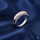 Комбінова каблучка 16,5 розмір