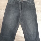 Джинсові стрейчеві капрі батал