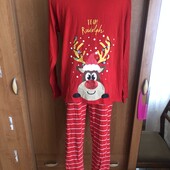 Пижама, комплект, 100% коттон, 13-15 р 164-165 см. Peacocks, в ідеалі