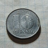 Монета Германії 10 пфенінгів 1967