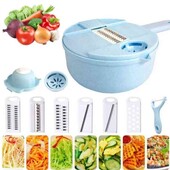 Багатофункціональна кухонна ручна овочерізка 10 в 1 Мультислайсер. 