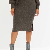 Новая теплая юбочка в паетках. Xxl Тянется