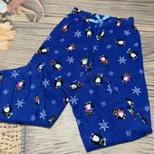 Флисовые пижамные штаны на 12/13 лет, состояние хорошее