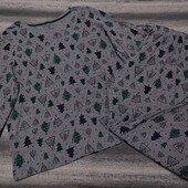 Женская трикотажная пижама большого размера ,отличного качества