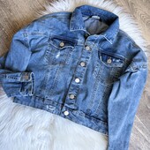 Джинсовий піджак оверсайз 5-6 рочків
