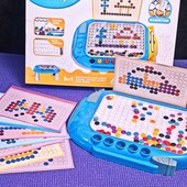 Магнитная мозаика. стилус, 8 двусторонних карточек с заданиями