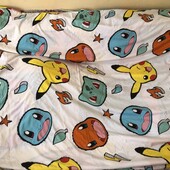 Підковдра Pokemon, підодіяльник на кнопках, пододеяльник, 194*133, в ідеалі