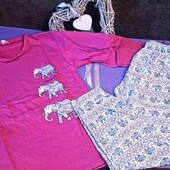 Пижама женская хлопок на байке, Турция, смотрите замеры