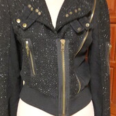 Прикольна комбінована куртка