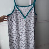 Нова бавовняна нічна сорочка в метеликах