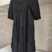 Преміум сегмент чорна багатоярусна сукня