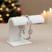 Стильний браслет срібло і золото