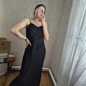 Шикарне гафроване плаття Максі з розрізом ❄️Без дефектів!