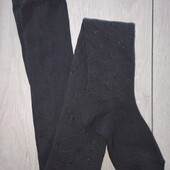 Колготи Primark, узор з люрексом, 4-5р / 110см
