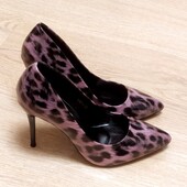 Модные женские туфли розовый леопард р.36/40