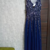 Новое брендовое красивое вечернее платье макси р.14.