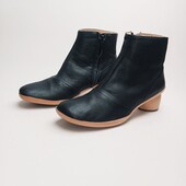 Шкіряні кожані черевики ботінки на модельному каблуку Neosens (Неосенс) 41р