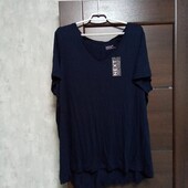 Новая брендовая вискозная трикотажная блуза-футболка р.24.