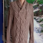 Классный шерстяной мужской свитер на р 48-50. В новом состоянии!