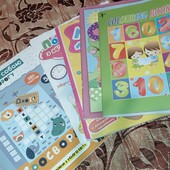 Лот 5шт. Книги обучающие, раскраски