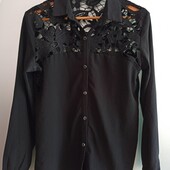 Блузка с объемным ажуром