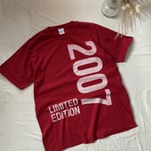 Чоловіча футболка 100% coton у червоному кольорі, розмір L