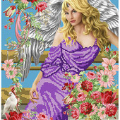 Велика гарна схема для вишивки "Неземна красуня" формат А 3