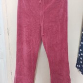 бордові велюрові штанці