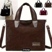Зручна жіноча сумка, колір кава)