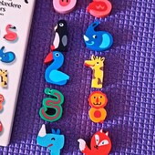 10 шт. Набор ластиков в форме животных