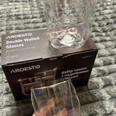 Набір чашки з подвійними стінками нові