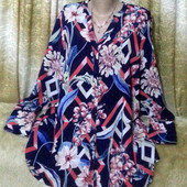 Очень красивая блуза-рубашка в 18 размере M&S collection(Шри ланка). Читайте пож. описание!