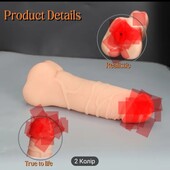 М'який ,вкликий мастурбатор фалоімітатор для двох