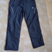 Классные теплые штаны плащевка на флисе для зимы!Adidas
