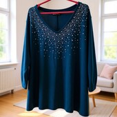 Святковий светрик супер батал XXXL, на груди 140+